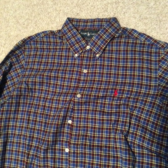 Checkered Button Down Polo - Picture 2 of 2